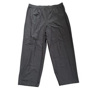 Minimalist Wide Leg Pull On Pants Gray Soft Drapey Viscose Eileen Fisher 3X